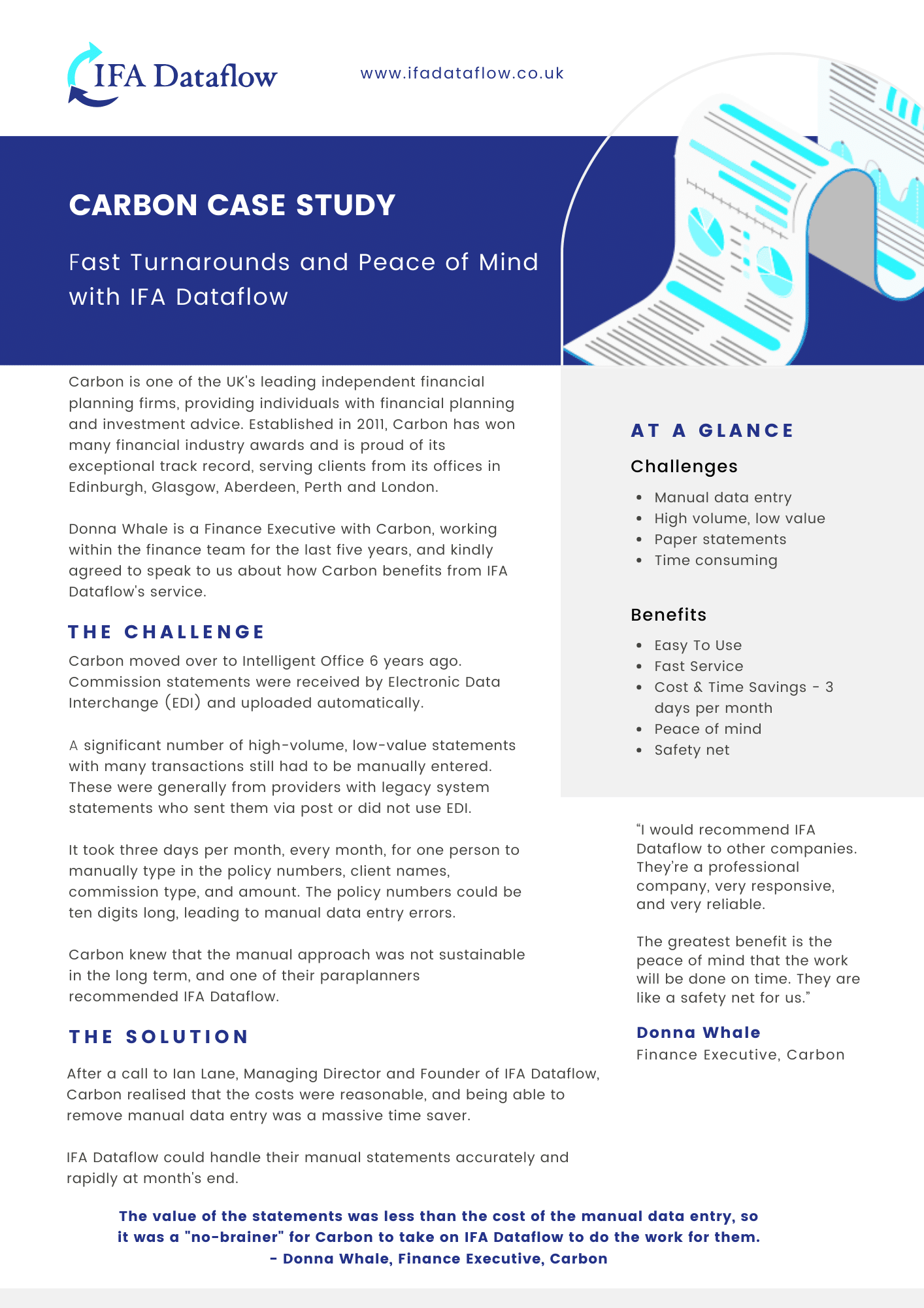 IFA Dataflow - Carbon Case Study Page 1