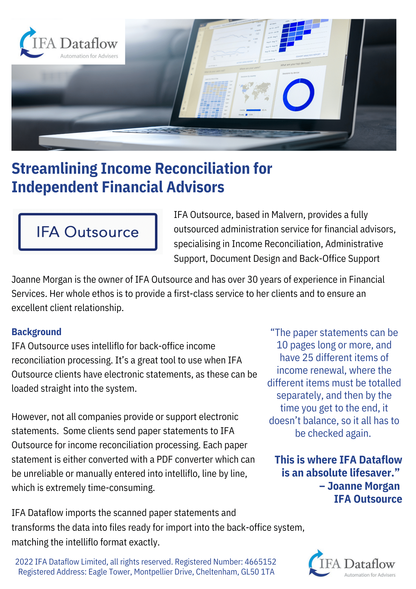 IFA Outsource Case Study Page 1